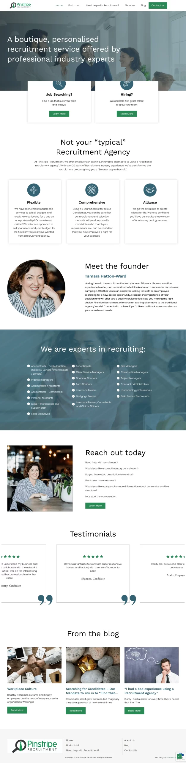 Pinstripe Recruitment Portfolio