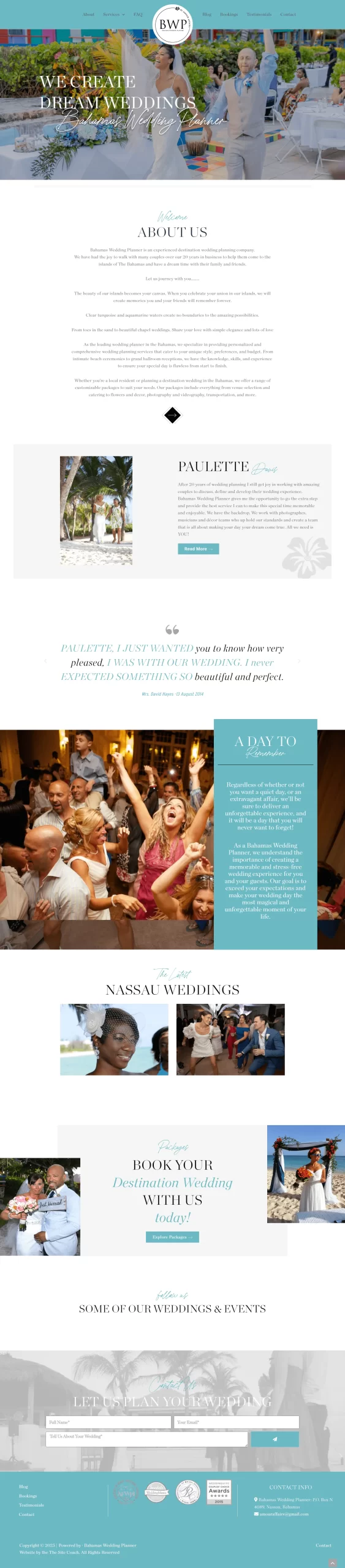 BWP Bahamas Wedding Planner Portfolio